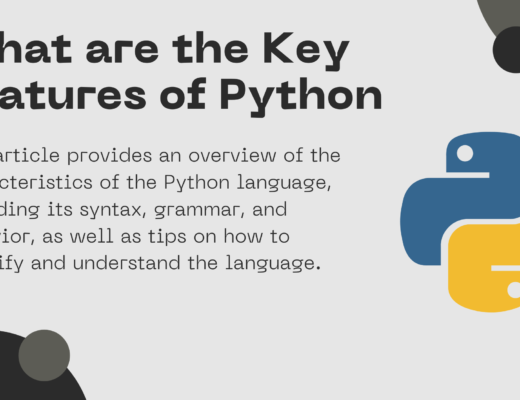 characteristics of python